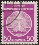 Germany 1954 Coat Of Arms 50 DM Violet Scott O14